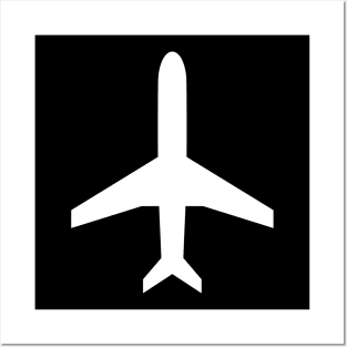 Simple airplane design logo Posters and Art